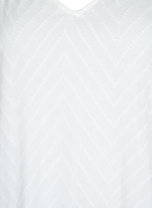 Blouse à manches longues avec détails en ruban, Bright White, Packshot image number 2