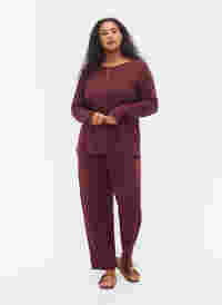 Pantalon de pyjama en coton avec motif, Port Royal, Model