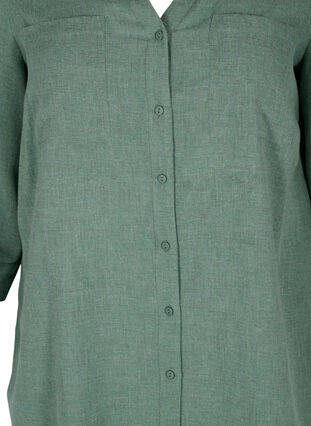 Chemise à col V et poches, Balsam Green, Packshot image number 2