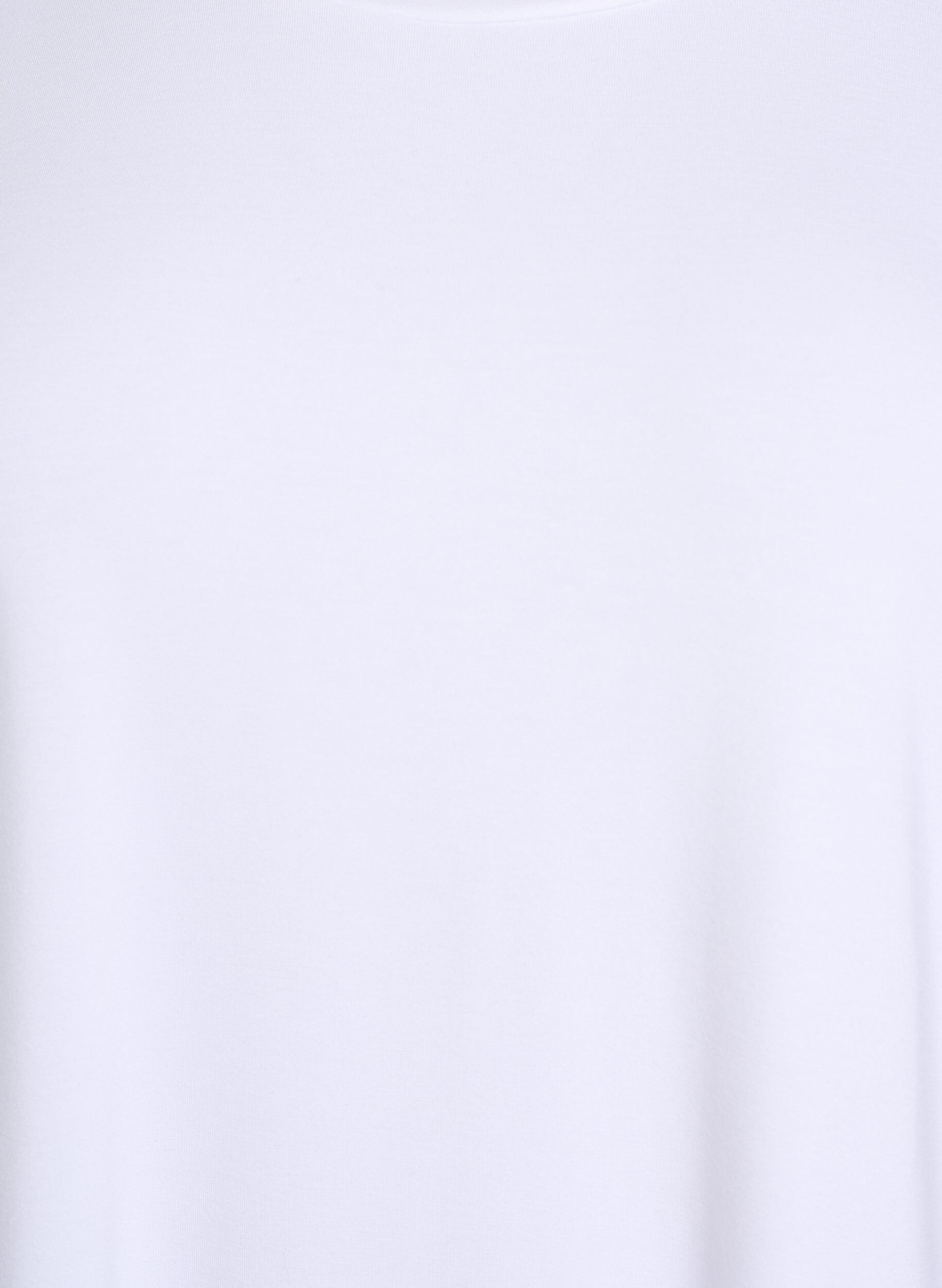 ZizziLos T-shirt met ronde hals, Wit, Packshot image number 2