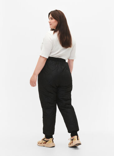 Pantalons thermiques matelassés, Black, Model image number 1