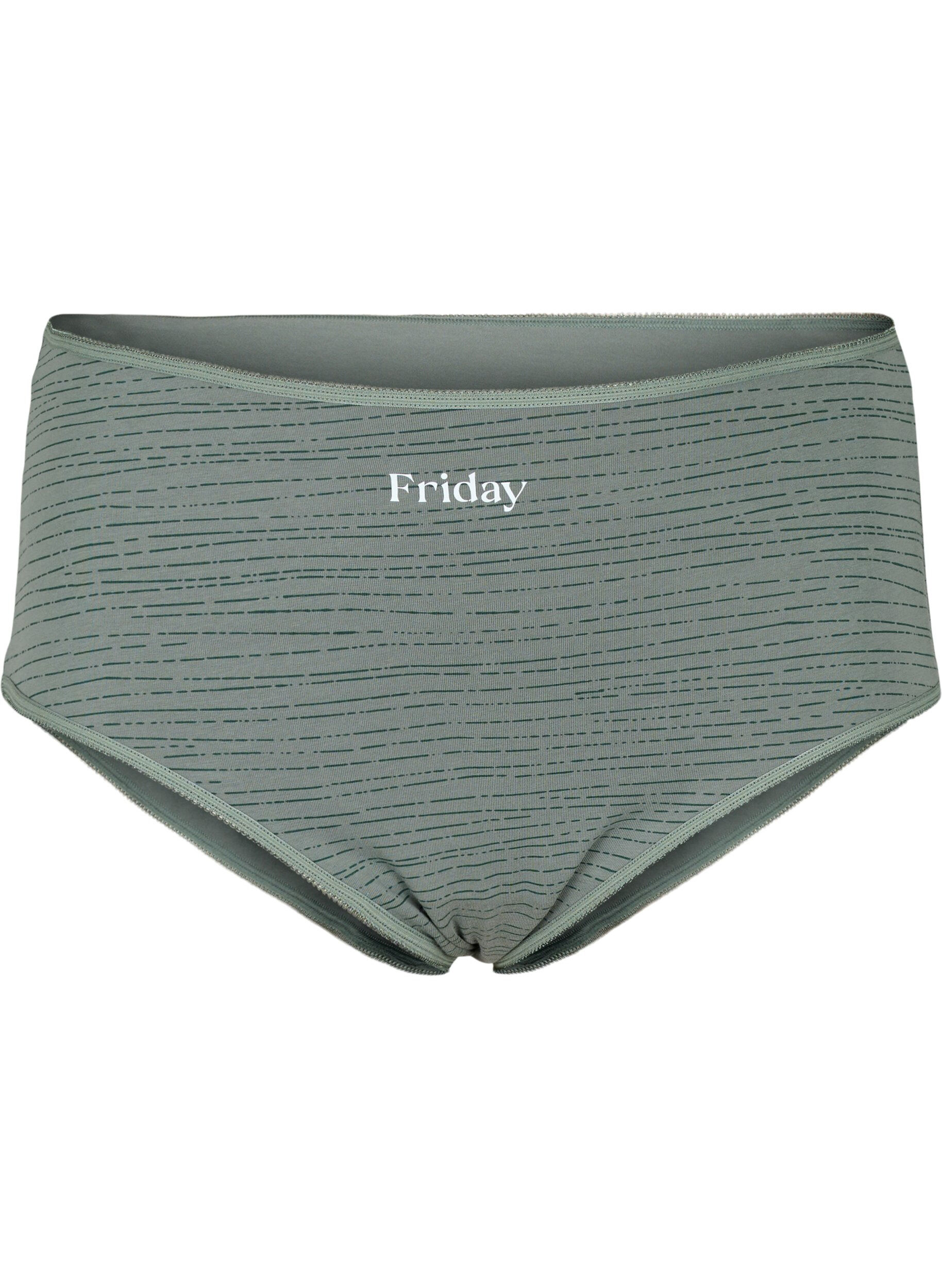 Zizzi7-pack hipster met reguliere taille, Scarab Multi Pack, Packshot image number 3