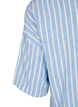 Shirt van linnen en viscose met strepen, Blauw, Packshot image number 3
