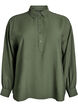 Blouse met knoopdetail op de rug, Groen, Packshot image number 0