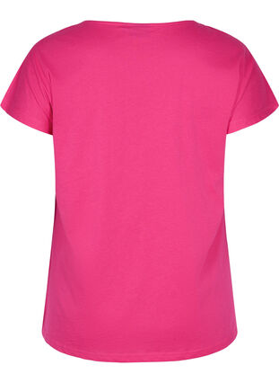 T-shirt en coton avec détails imprimés, BeetrootPurMel feath, Packshot image number 1