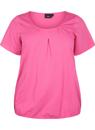 T-shirt en coton à manches courtes, Shocking Pink, Packshot image number 0