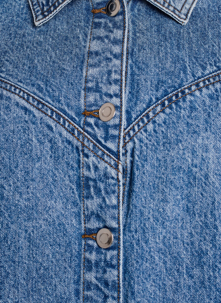 Denimjack met afneembare mouwen, Blauw, Packshot image number 2