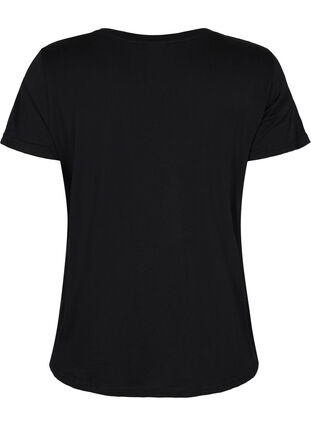T-shirt de sport avec imprimé, Black gold foil logo, Packshot image number 1