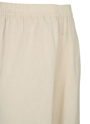 Pantalon 7/8 en coton mélangé avec du lin, Sandshell, Packshot image number 2