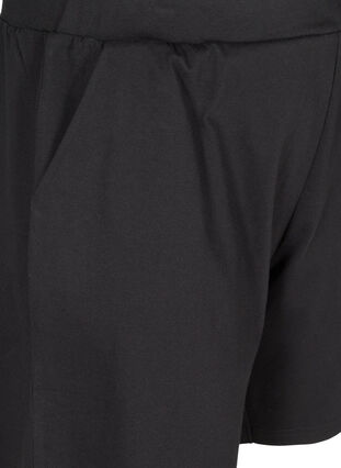 Short ample en coton avec poches, Black, Packshot image number 2