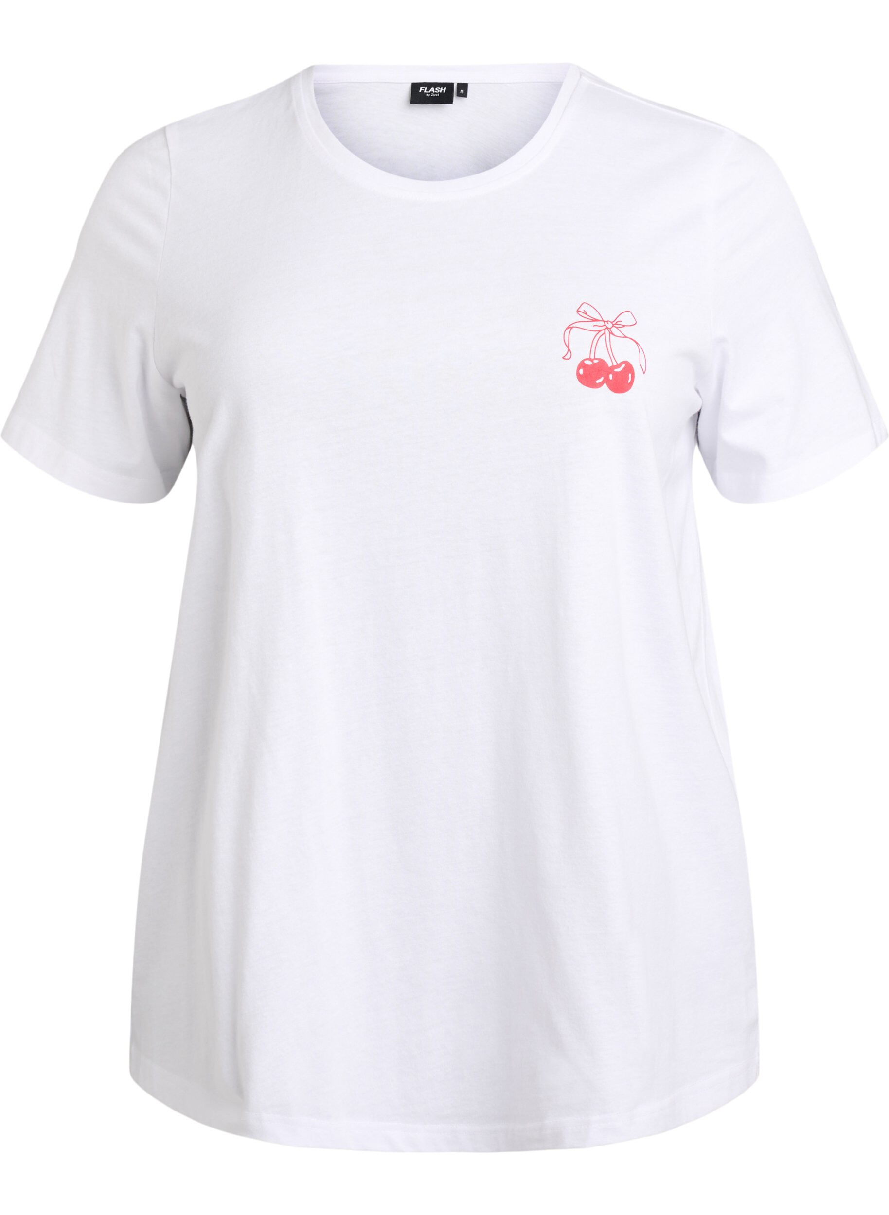 Zizzi FLASH &ndash; T-shirt avec motif, Blanc, Packshot image number 0