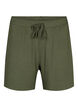 Short ample en viscose avec côtes, Thyme, Packshot image number 0