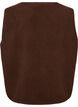Teddy gilet met knopen en zakken, Bruin, Packshot image number 1