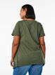 T-shirt met ronde hals en A-lijn vorm, Groen, Model image number 2