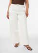 Myra high waist jeans met een wide fit, Wit, Model image number 2