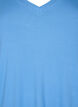 T-shirt en viscose côtelée avec col en V, Marina, Packshot image number 2