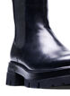 Botte en cuir coupe large à talon, Black, Packshot image number 2