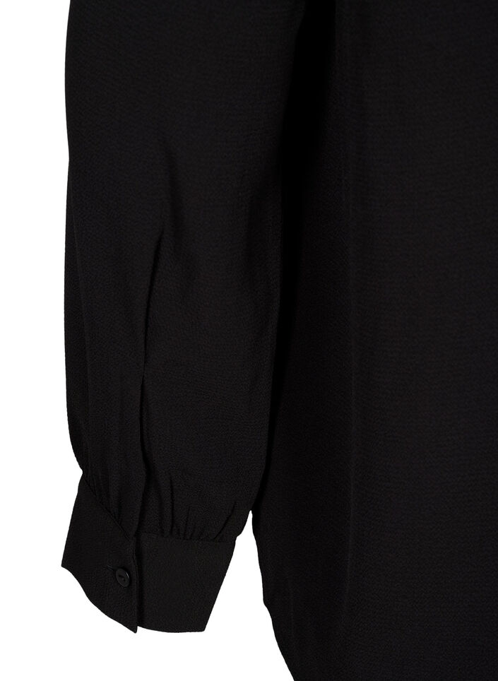 Chemise de couleur unie, Black, Packshot image number 4