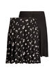 2-pack jupes patineuse en viscose, Noir, Packshot image number 1