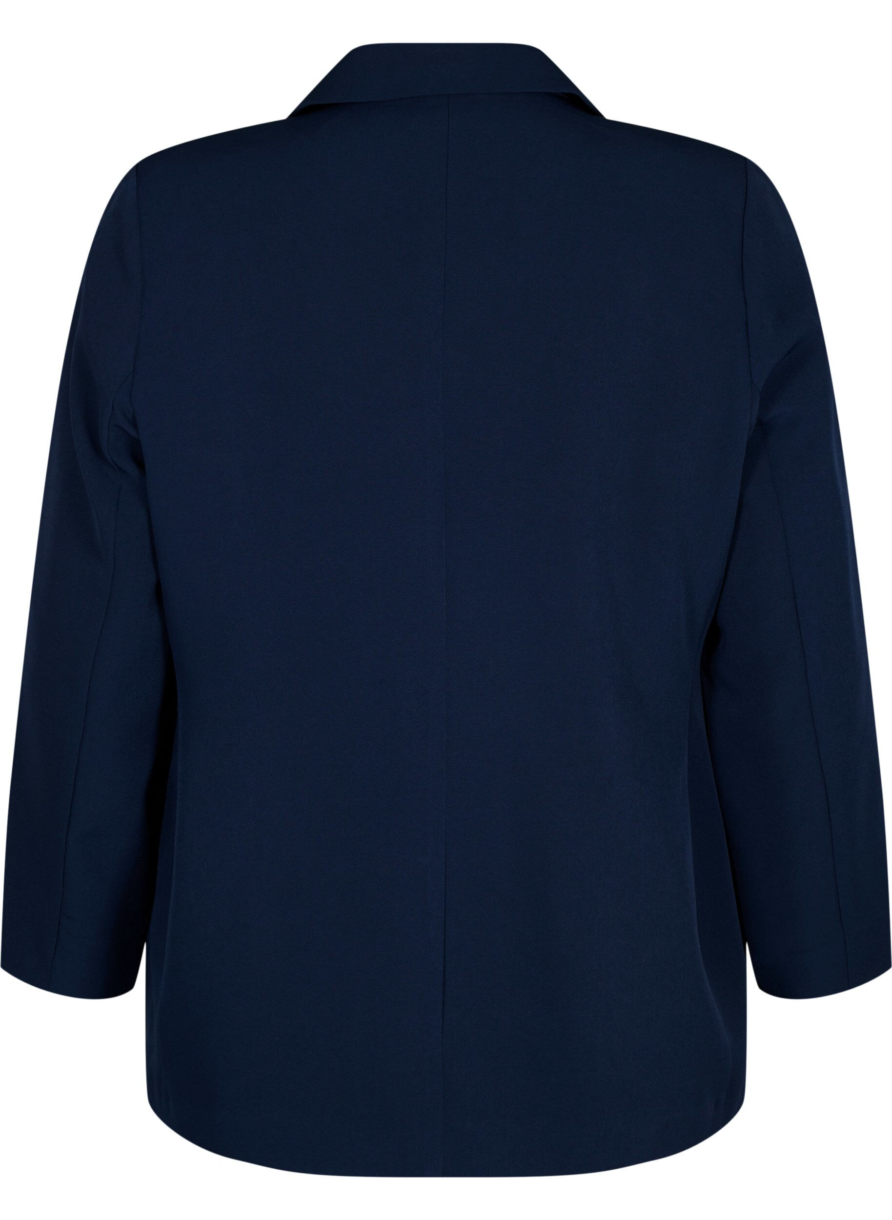 ZizziKlassieke blazer met knoopsluiting, Navy Blazer, Packshot image number 1