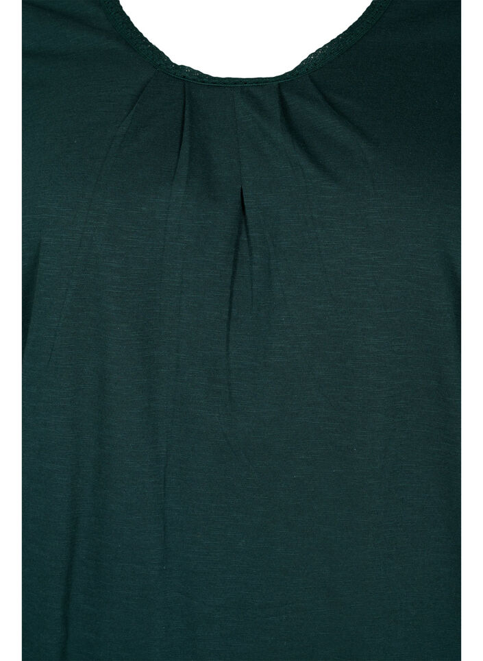 Katoenen blouse met 3/4 mouwen, Scarab, Packshot image number 2