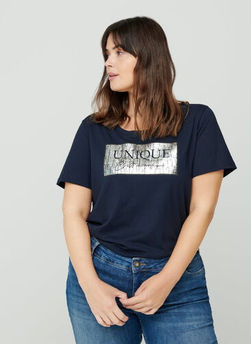 T-shirt manches courtes avec imprimé, Night Sky, Model image number 0