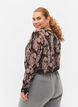 Blouse met v-hals en print, Black/Beige Paisley, Model image number 1