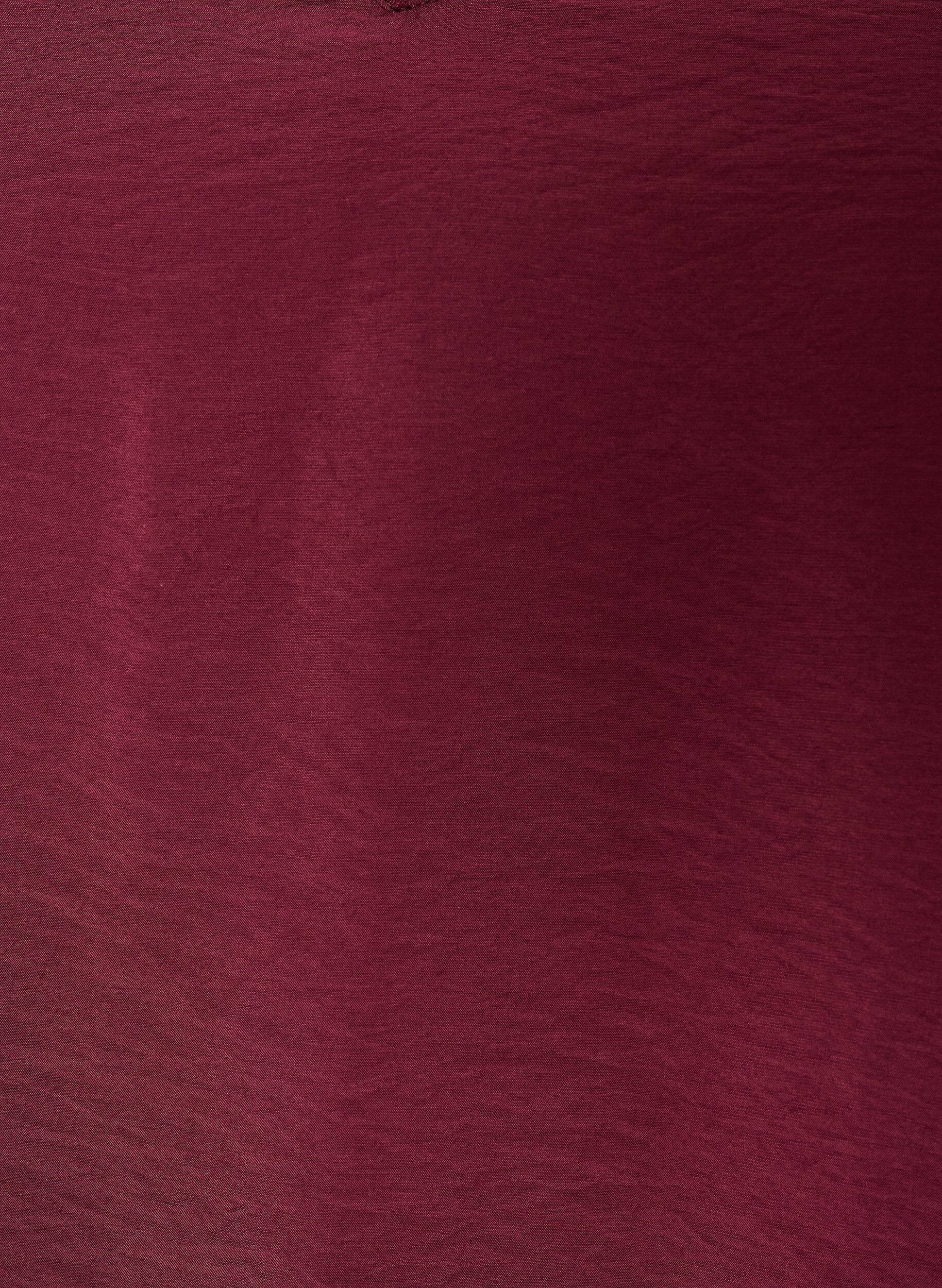ZizziBlouse met balloneffect en chiffondetails, Rood, Packshot image number 2