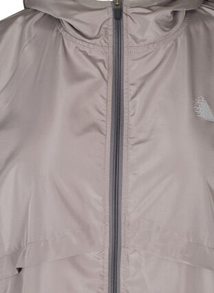 Sportjas met capuchon en reflectoren, Grey Silver, Packshot image number 2