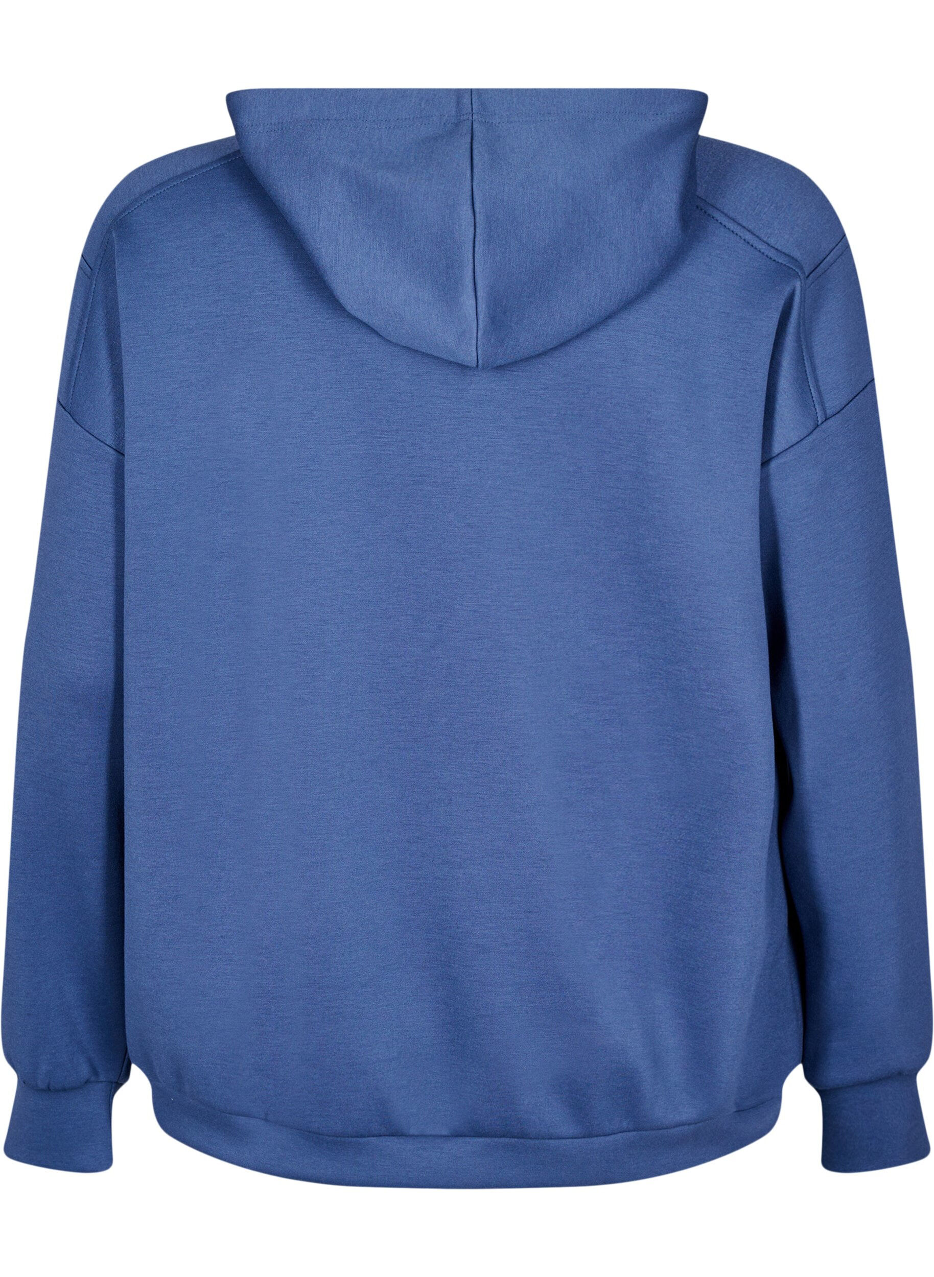 ZizziSportieve hoodie, Vintage Indigo, Packshot image number 1
