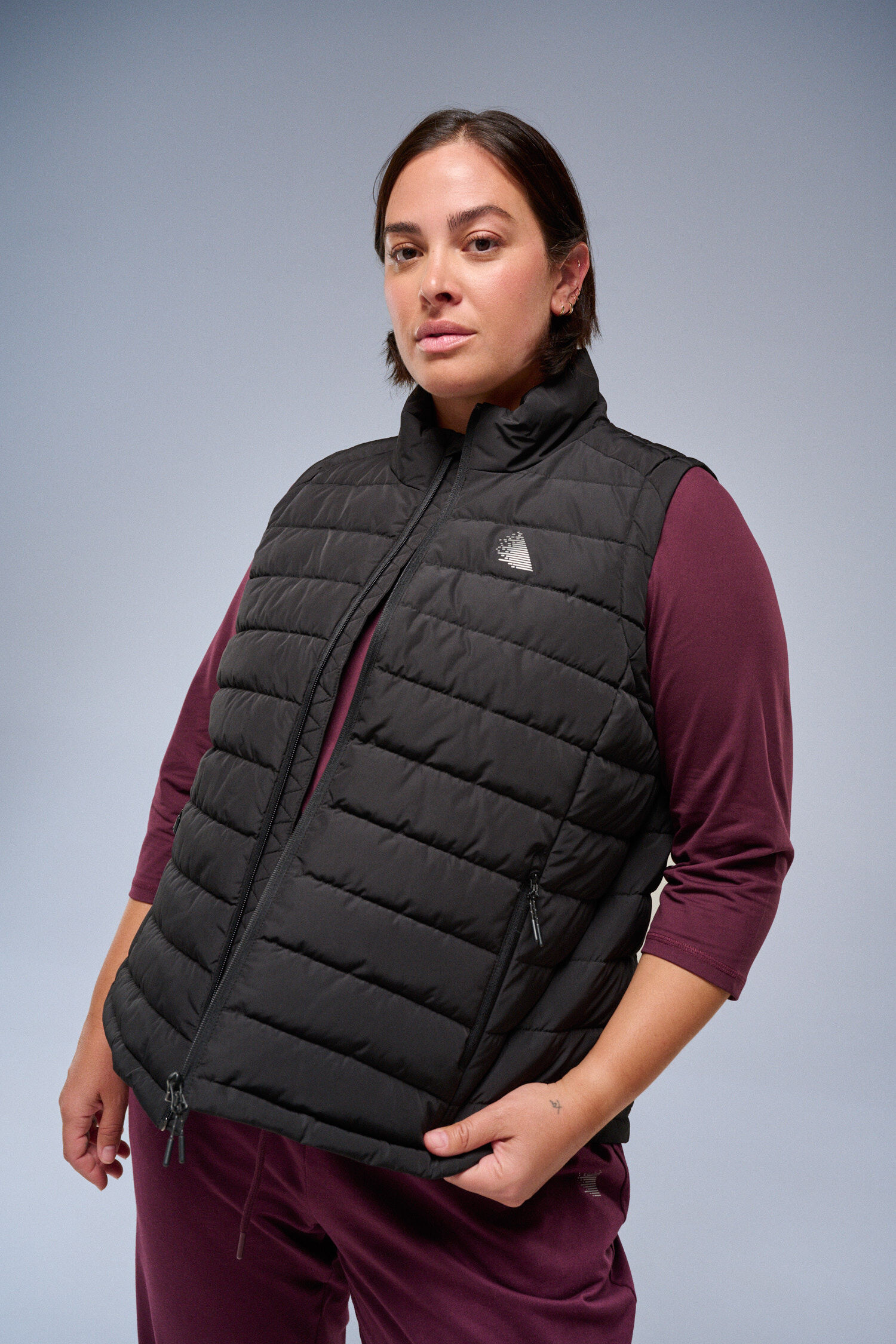 ZizziZwart vest, , Model
