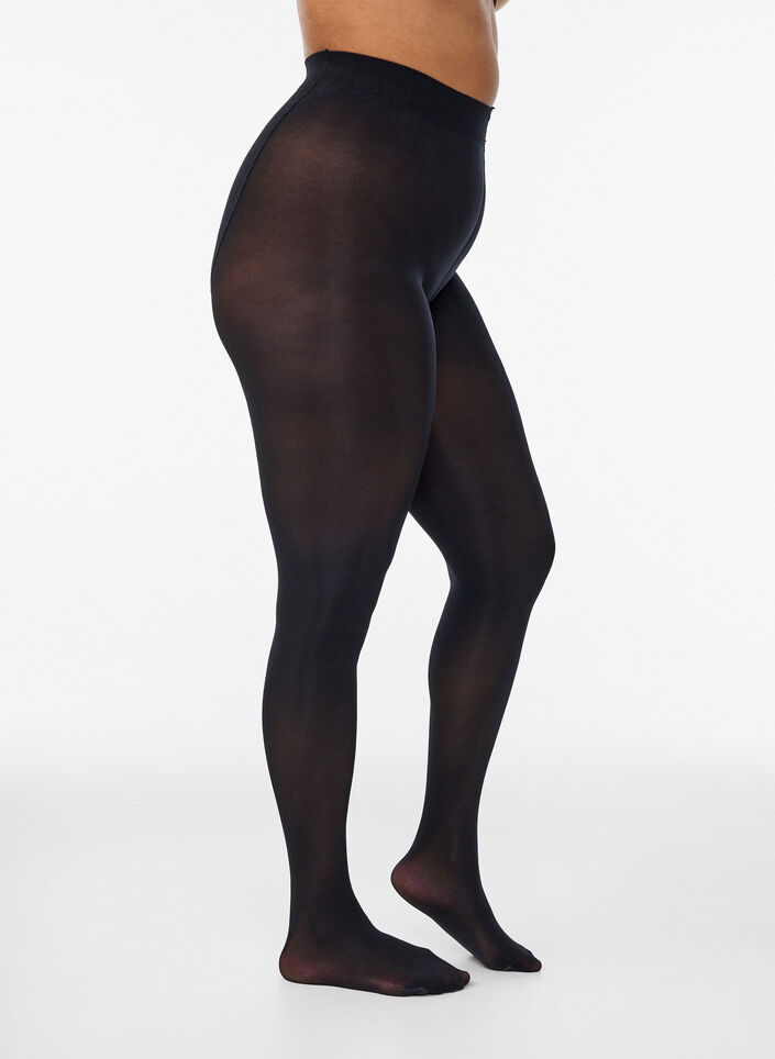 Lot de 2 collants en 60 deniers, Noir, Packshot image number 0