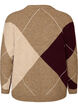 Breigoed met harlekijnpatroon, Bruin, Packshot image number 1