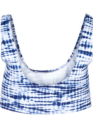 Haut de bikini imprimé à encolure ronde, Tie Dye Print, Packshot image number 1