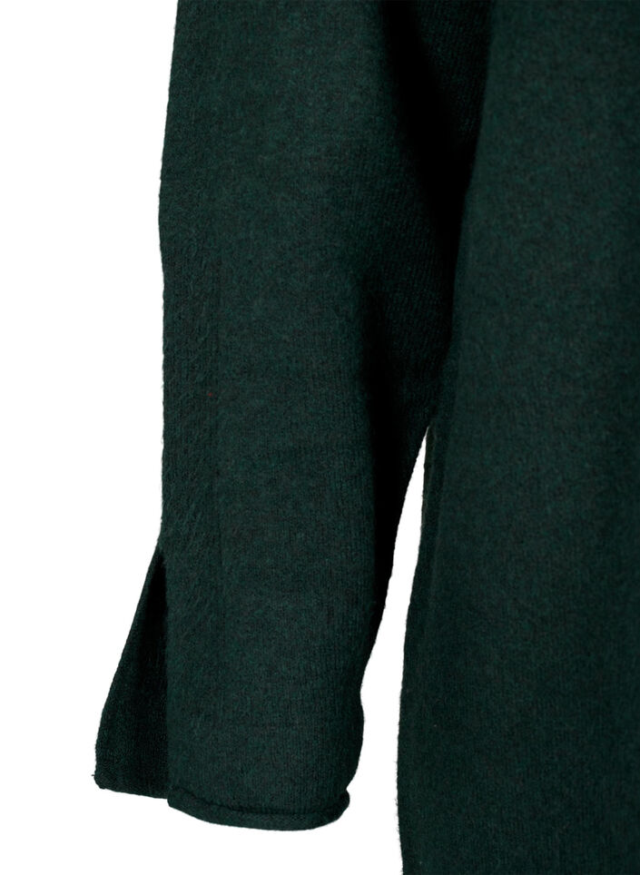 Robe en maille à col rond et fendue, Scarab Mel., Packshot image number 3