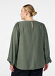Viscose blouse met lange mouwen, Groen, Model image number 2