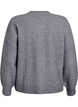 Vest van ribtricot met knopen, Grijs, Packshot image number 1