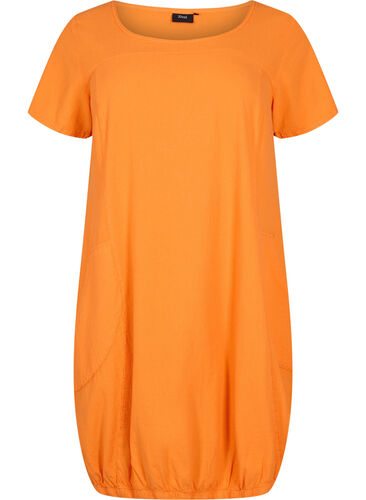 Robe en coton à manches courtes, Orange Tiger, Packshot image number 0