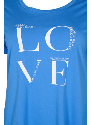T-shirt en coton à manches courtes avec imprimé, Regatta LOVE, Packshot image number 2