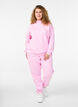 Sweatshirt met hoge kraag en lange mouwen, Roze, Model image number 1