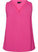 Mouwloze top met kreukeffecten, Roze, Packshot image number 0