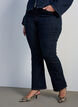 Ellen bootcut jeans met hoge taille, Blauw, Model image number 2