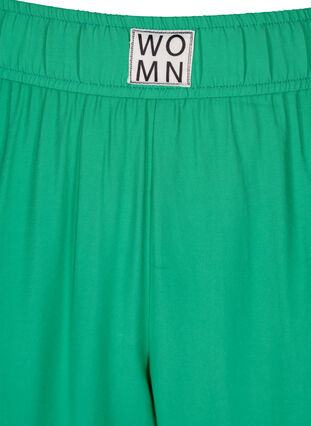 Pantalon ample en viscose avec bord élastiqué et poches, Mint, Packshot image number 2