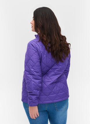 Veste légère matelassée avec fermeture éclair et poches, Ultra Violet, Model image number 1