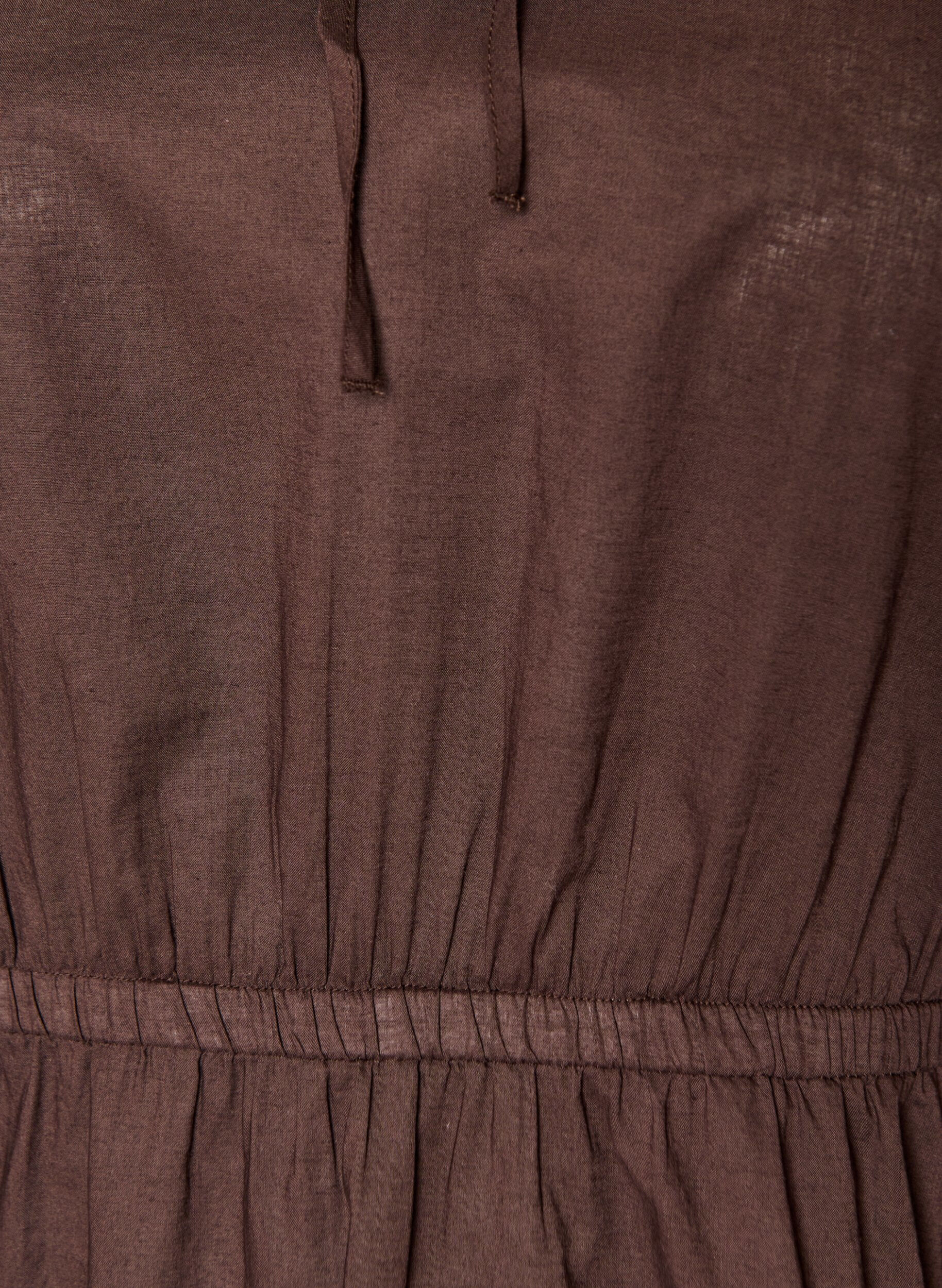 ZizziBlouse en coton avec lien &agrave; nouer et taille &eacute;lastiqu&eacute;e, Marron, Packshot image number 2