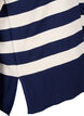 Pull rayé en viscose avec manches 3/4, Navy Blazer/Birch, Packshot image number 3