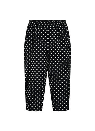 Pantalon ample avec imprimé, Black w. Dots, Packshot image number 0