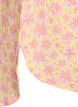 Robe courte avec texture froiss&eacute;e et manches courtes, Jaune, Packshot image number 3