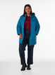 Lichtgewicht jas met zakken en afneembare capuchon, Blauw, Model image number 1