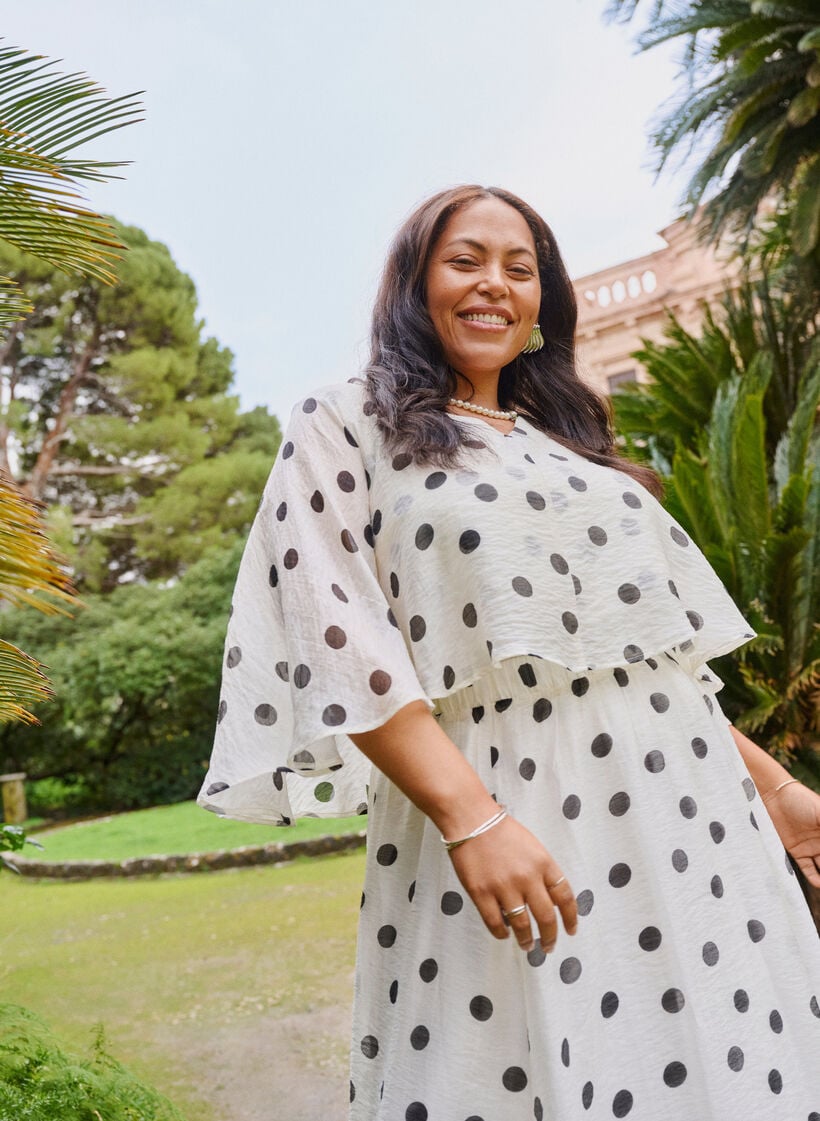 Top superpos&eacute; &agrave; pois, Vanille, Image